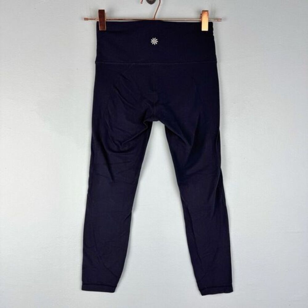 Athleta Salutation High Rise 7/8 Tight‎ Navy Blue Cropped Legging Pants Size XSP